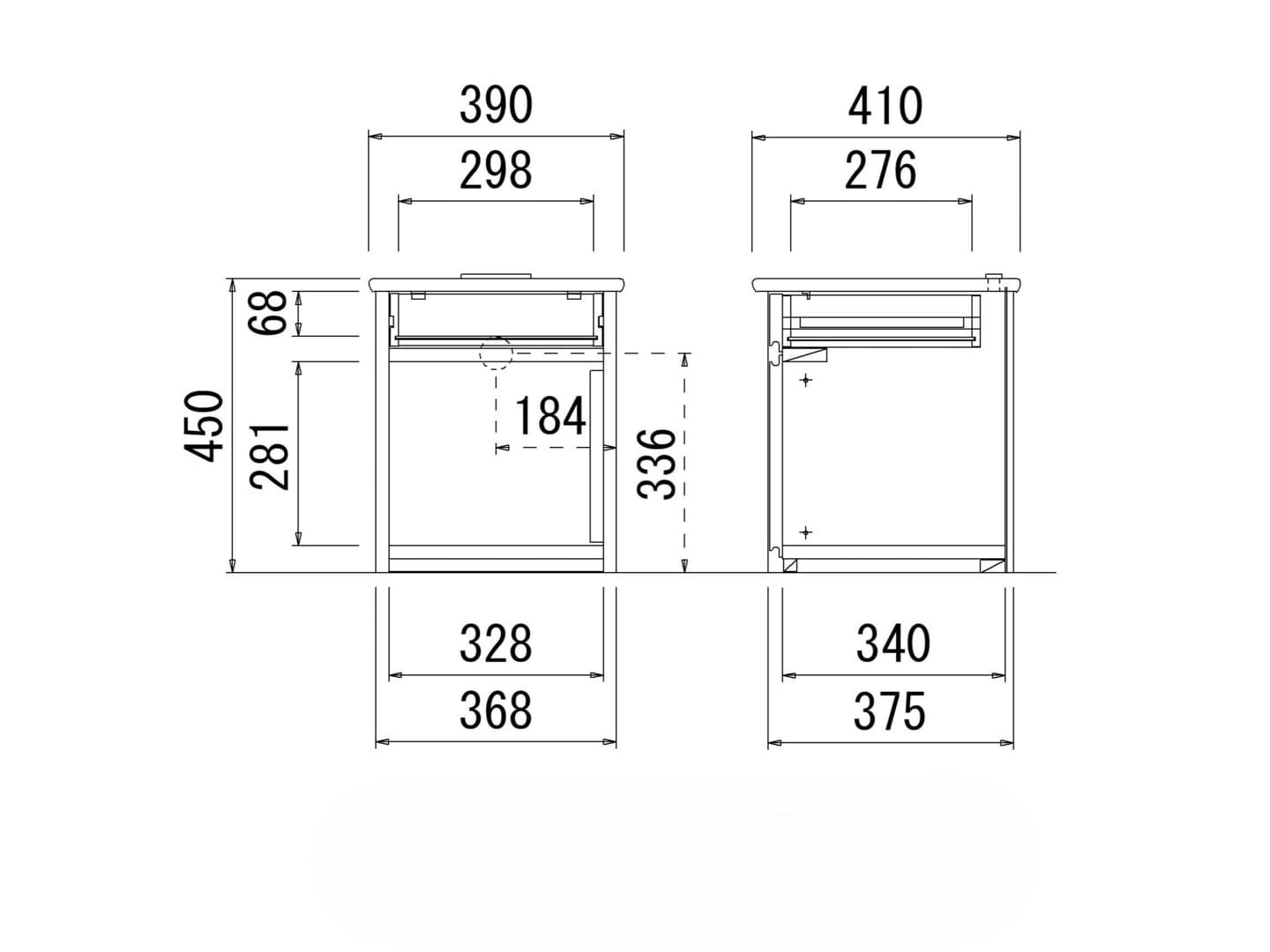 ナイトテーブル